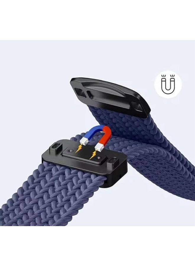 فكرة حزام سيليكون نايلون مضفر رسمي مقاس 22 مم لساعة Huawei Watch GT6 46 مم | GT6 Pro | GT5 46 مم | GT4 | GT2 GT3 46 مم | Watch 4/4 Pro | Watch 3/3 Pro | GT3 | GT3 Pro | GT Runner - Image 4